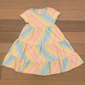 Matilda Jane Girls Bright and Sunny Stripe Dress size 10